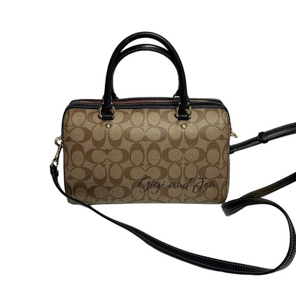 Coach Rowan Satchel In Signature Canvas With Disney Patches - Picture 12 of 12